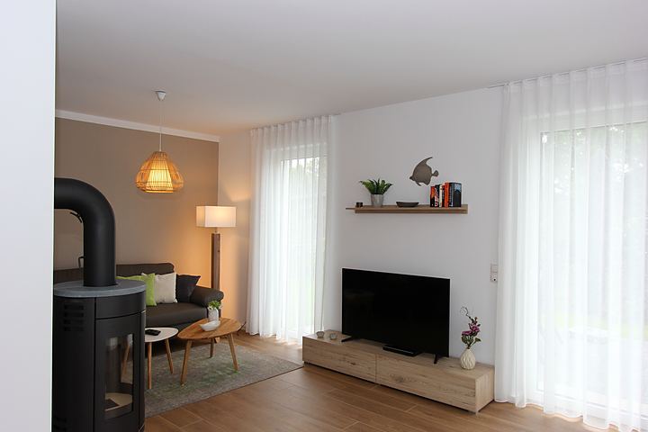 Living room with TV and sofa